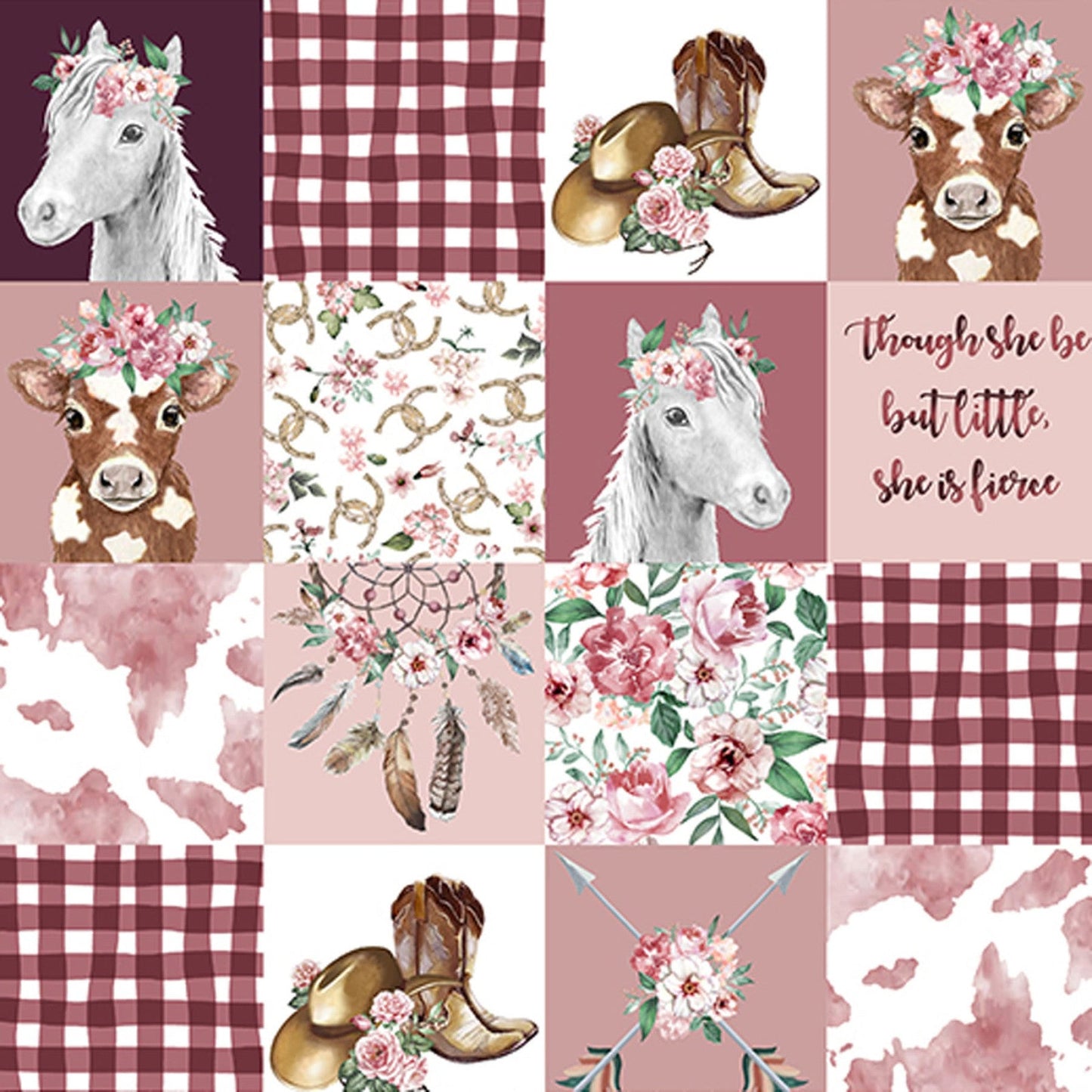 Lone Pine Old West Digital Minky Cuddle Fabric BTY 60" Wide