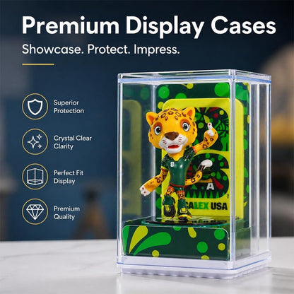 Official World Cup 2026 Merchandise Mascot Figurines Set, Limited Edition World Cup Merch Souvenirs, 3Pack Collectible Soccer Statues in Display Case, Football Fan Gift & World Cup Memorabilia (6cm-A)